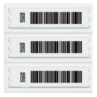 China Customized Cloth Anti Theft Label For Retail Security With Barcode Printing for sale