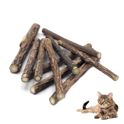 China Viable Natural Catnip Cat Toys Actinidia Silvervine Pet Toy For Cats by MAHOO Matatabi Pet Cat Snacks Sticks Cleaning Tooth for sale