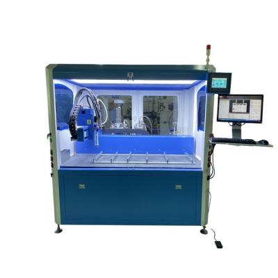 China Vacuum Feeding CCD Vision Dispensing System For 2 Components Epoxy Silicones Polyurethane for sale