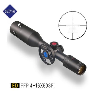 China Riflescope Optics ED 4-16x50sf 30mm FFP Mil Reticle Side Focus Added Side Scope ED 4-16X50SF Wheel Rifle Discovery for sale