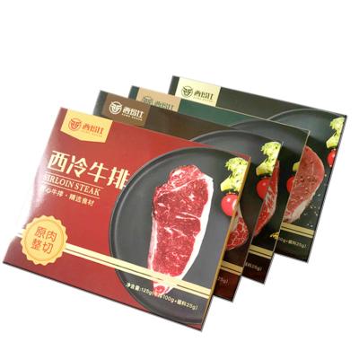 China Recycled Materials Blindfold Cold Chilled Meal Steak Food Storage Box Corrugated Cardboard Thermal Insulation Liner Insulated Meat Packaging Boxes for sale