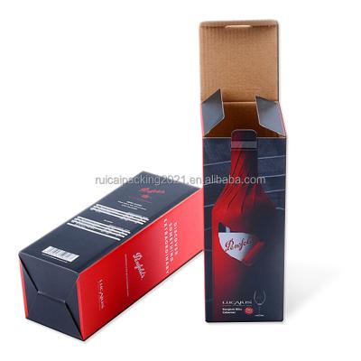 China Recyclable Customized Packaging Product Color Box Wine Box Cartons Folding Cardboard Corrugated Packaging for sale