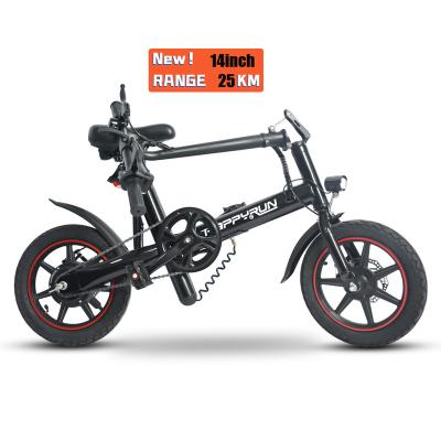 China New Model Aluminum Alloy Electric Bicycle City High Speed ​​Electric Folding Bike With 350W Motor And 36V 6AH for sale