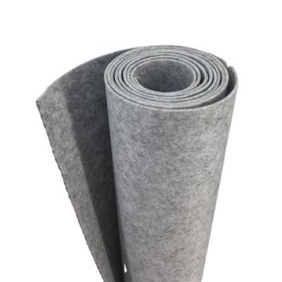 China New Products 100% Hot Press Polyester Interior Interfacing Synthetic Needle Punching Felt Fabric Material Upholstery Car Auto Roof Scratching On Sale for sale