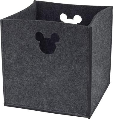 China Modern Popular Disney Mickey Mouse Shape Gray Felt Die Cut Storage Case, Can Be Customized. for sale