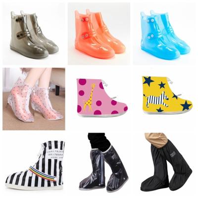 China Flat Heel/High Heel Custom Logo 5312 His and Hers Waterproof PVC Shoes Cover Boots Rain Covers Heaven and Earth for sale