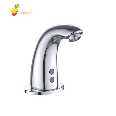 China BOiROO Automatic Hot Sale Modern Sanitary Ware Faucets Single Hole Elctronic Faucet For Bathroom&Public Set No Handle Sink Faucet for sale