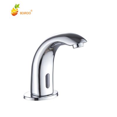 China BOiROO Automatic Hot Sale Modern Sanitary Ware Faucets Single Hole Elctronic Faucet For Bathroom&Public Set No Handle Sink Faucet for sale