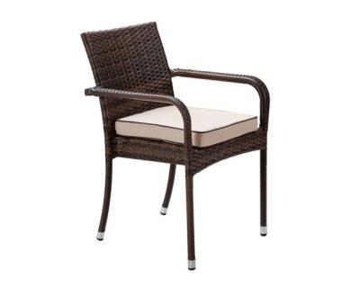 China Modern Roma Stacking Rattan Garden Chair Preparing Chocolate And Coffee Cream for sale