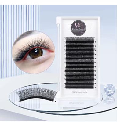 China Natural Long W Type Eyelash 0.07mm Thickness C Curl With High Quality Korean PBT Fiber Lash Extension for sale