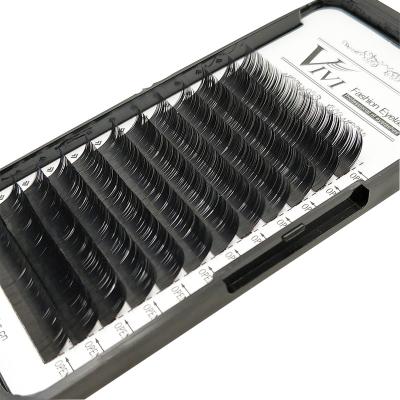 China Private Label High Quality Silk Eyelash Extensions Different Natural Soft Lashes Private Label Lashes for sale