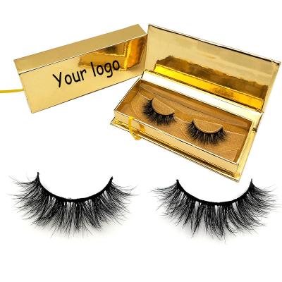 China Natural soft private label 3d mink fur eyelashes wholesale seller with customize box for sale