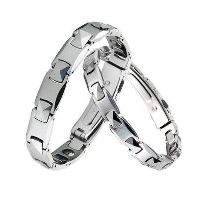 China GERMANIUM CLASSIC THERAPY Wellness 99.999% Energinox Carbide Tungsten Magnetic Couples Bracelet For Radiation Protection Pain Relief for sale