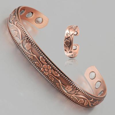 China Health Copper Jewelry Bio Bracelet Pure Copper Magnetic Bracelet for sale