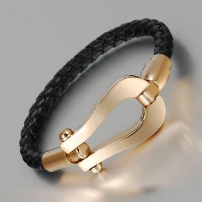 China Wholesale Fashion Leather Germanium Energinox Leather Bracelet for sale