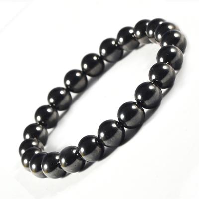 China Hematite Energinox Men's and Women's Natural Stone Positive Energy Beads Bracelet for sale