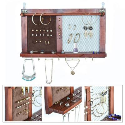 China Hand Crafted Removable Jewelry Organizer With Bracelet Rod Show Your Stunning Accessory Collection for sale