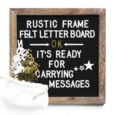 China US Hot Sale IN Oak Framed Letter Panel 10x10 Inch Felt, $4.5 Per Set Including Free Logo for sale