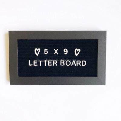 China Hot Sale Mini Felt Message Sign With Black Wooden Frame Variable US Sale Letter Board for sale