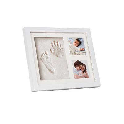 China European / North America New Arrive Air Dry Clay Baby Child Photo Frame Print Customized DB Wooden Keepsake In Giftboxes Colorful MDF Soft And Non-Toxic for sale