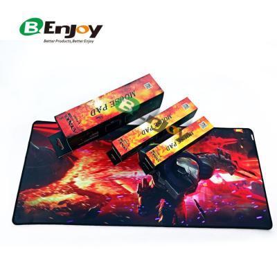 China 100% Custom Printed Extra Large Eco-friendly Non Slip Eco-friendly Nature Rubber Gaming Mouse Pad With Box Package for sale