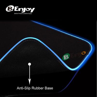 China 100% Eco-friendly RGB Light Cloth Soft Gaming Mouse Pad With Logo Printed for sale