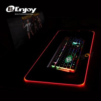 China 100% Custom Logos Eco-Friendly XXL RGB LED Lighting Colorful Gaming Gamer Gaming Mouse Pad, Mousepad, Mousepad for sale