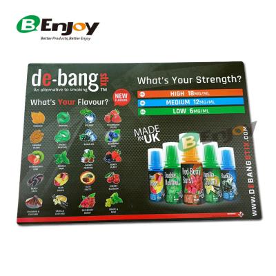 China 100% Eco-friendly Customized Logo Printed Hard Plastic PVC Top Counter Mats for sale