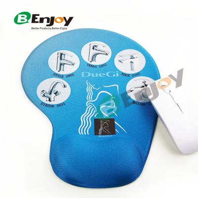 China Custom Promotional Anti Slip Silicone Gel Lower Wrist Rest Ergonomic Mouse Pad for sale