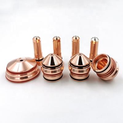 China Plasma cutting consumables imported copper nozzle and electrode for sale