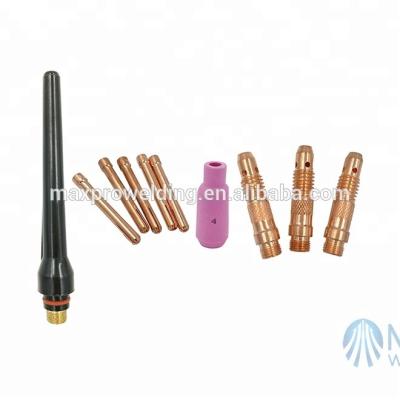 China Air Cooled Torch TIG Welding Torch Consumables TIG Collet 10N21 10N22 10N23 10N24 10N25 for sale