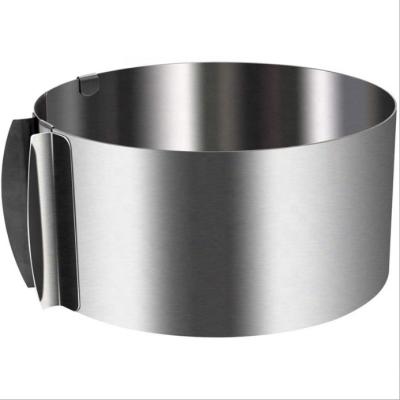 China Sustainable Adjustable Stainless Steel Cake Molds For Cookware Sets for sale