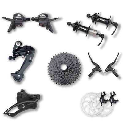 China Steel Wholesale 3x9s Index Shifter Sets Steel Alloy Shifter Sets Group Steel Bicycle Accessories for sale