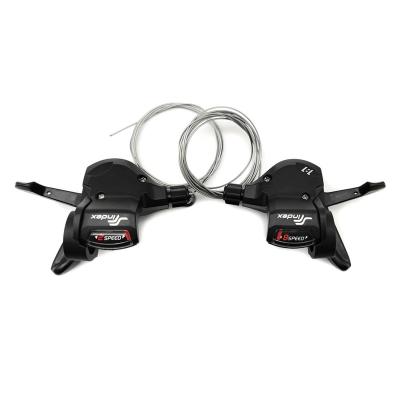 China Steel Wholesale 2x8S bicycle shifter 1:1 ratio Rapid fire shifter MTB Mountain Bike SUNRUN M500-L2-R8 shifting lever shifter for sale