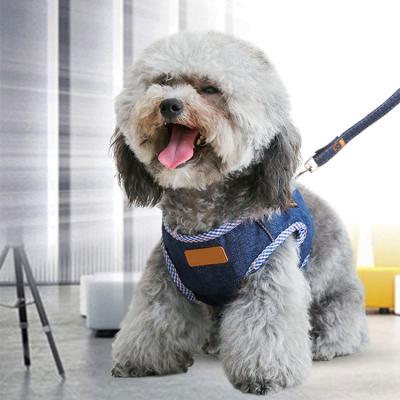 China Custom Type Customized Popular Customized Universal Collar Set Dog Vest Leash for sale