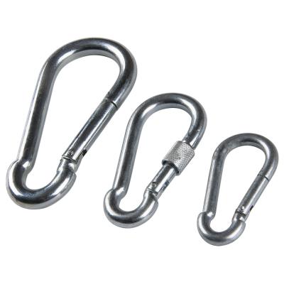 China Automotive Heavy Industry Retail Industry 12mm 140mm Carbon Steel Spring Snap Hook for sale