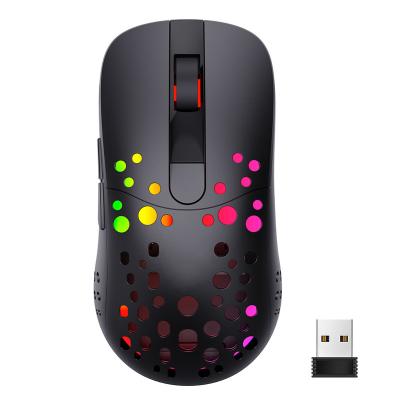 China Factory Cool Features OEM High End 6D 10000DPI Optical RGB Light Up Type C Hole 2.4G Rechargeable Wireless Mouse for sale