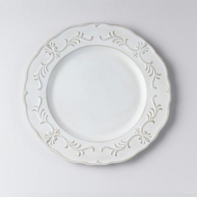 China New Fashion Home Stocked Accessories Round Charger Decorative Plates For Wedding for sale