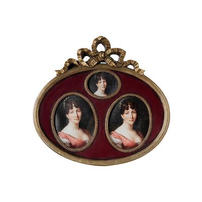 China Retro Antique Antique Oval Picture Frame Gold Resin Picture Frame for Home Decor for sale