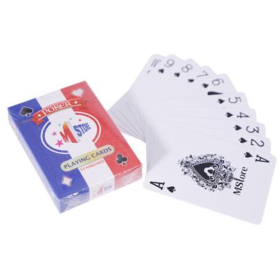 China Pantone Color 54 Paper Playing Cards With 4 Suits Custom Logo for sale