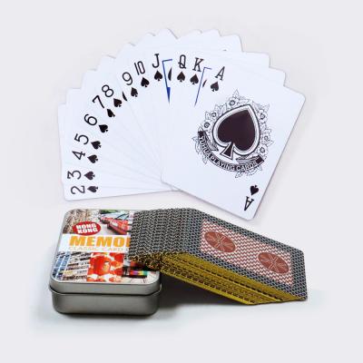 China Luxury Tin Playing Cards With Custom Design CMYK / Pantone Colors 63x88mm Or Customized for sale