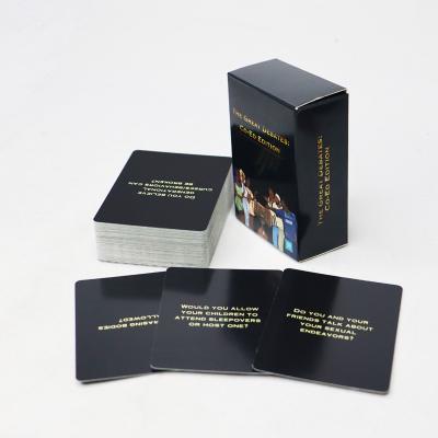 중국 90g/Deck Custom Great Debate Game Card For Men And Women Custom Logo Accepted Interesting 판매용