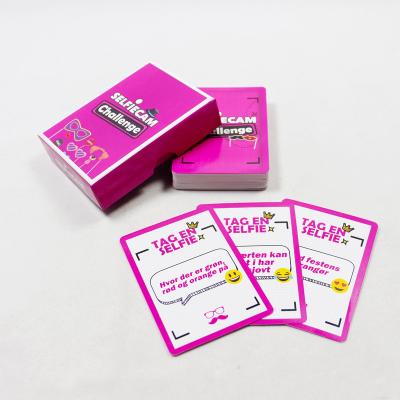 China Personalized Playing Paper Cards Game Printing Adult Party Question Game Card Happy Family Game Card for sale