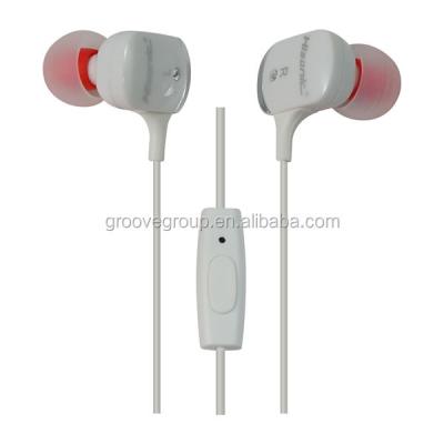 China In-ear private in-ear headphones with volume control and microphone for sale