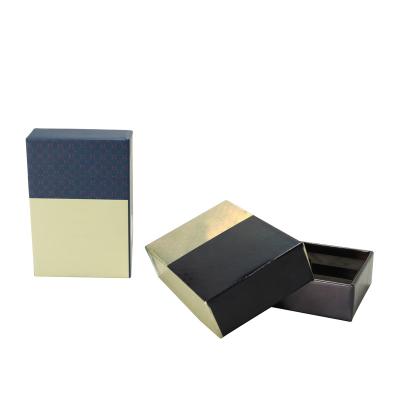 China Recycled Materials Wholesale Custom Logo Luxury Recycled Gift Box Lid And Cardboard Packaging Low Box For Jewelry With Foam Insert for sale