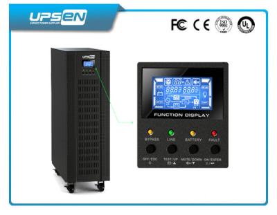 China Black 3 Wires 400 VAC Three Phase High Frequency Online UPS Long Run Type for sale