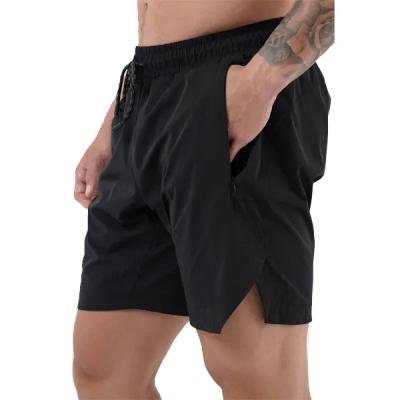 China Sporty Gym Shorts Custom Logo Men's Athletic Fitness Shorts With Zipper Pockets Men's Sport Workout Shorts for sale