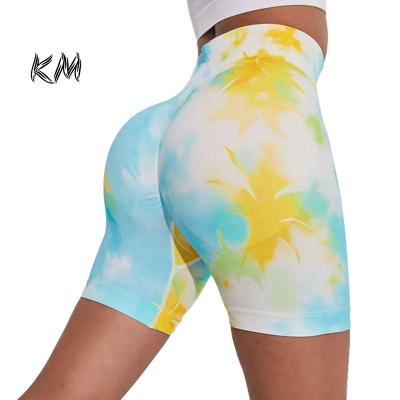 China QUICK DRY Fitness Leggings Sports Biker Shorts Butt Lifting High Waist Womens Hot Shorts Yoga Leggings for sale