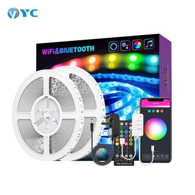 China Pardent Led Strip Waterproof Flexible Home Wifi Light Up 5M 10m 15M Smart Control Led Strip Lights For Decoration for sale