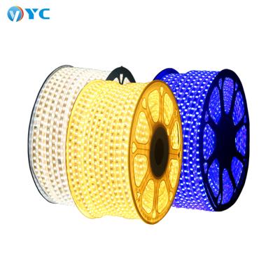 China LANDSCAPE 5050 100m rgb smd 110v 220v 50m led belt light IP65 waterproof led flexible strip white warm white blue red for sale